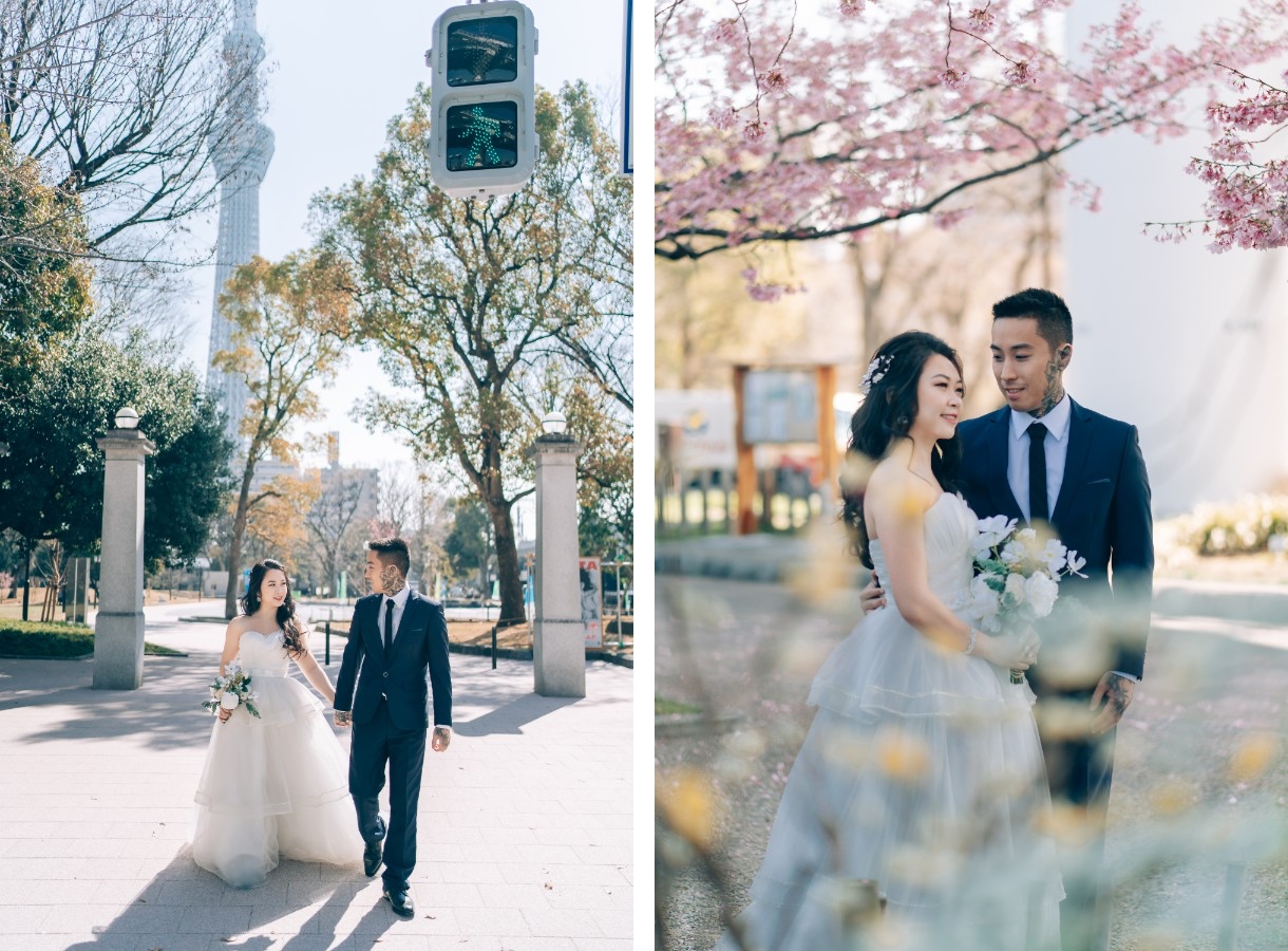 J&A: Pre-wedding in Tokyo with early blooming sakura and Mt Fuji by Dahe on OneThreeOneFour 8