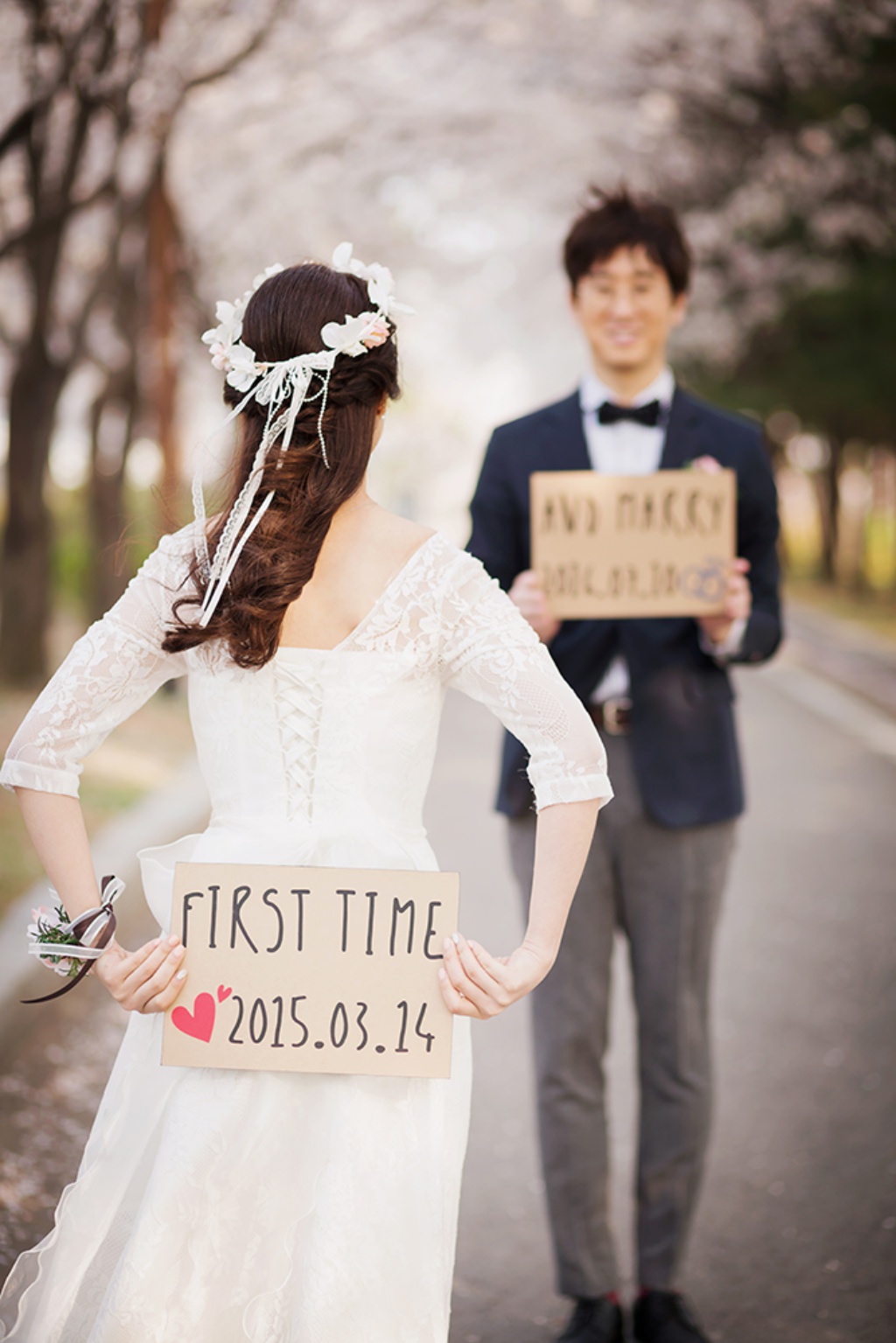 Korea Cherry Blossom Pre-Wedding Photoshoot At Seonyundo Park by Junghoon on OneThreeOneFour 8
