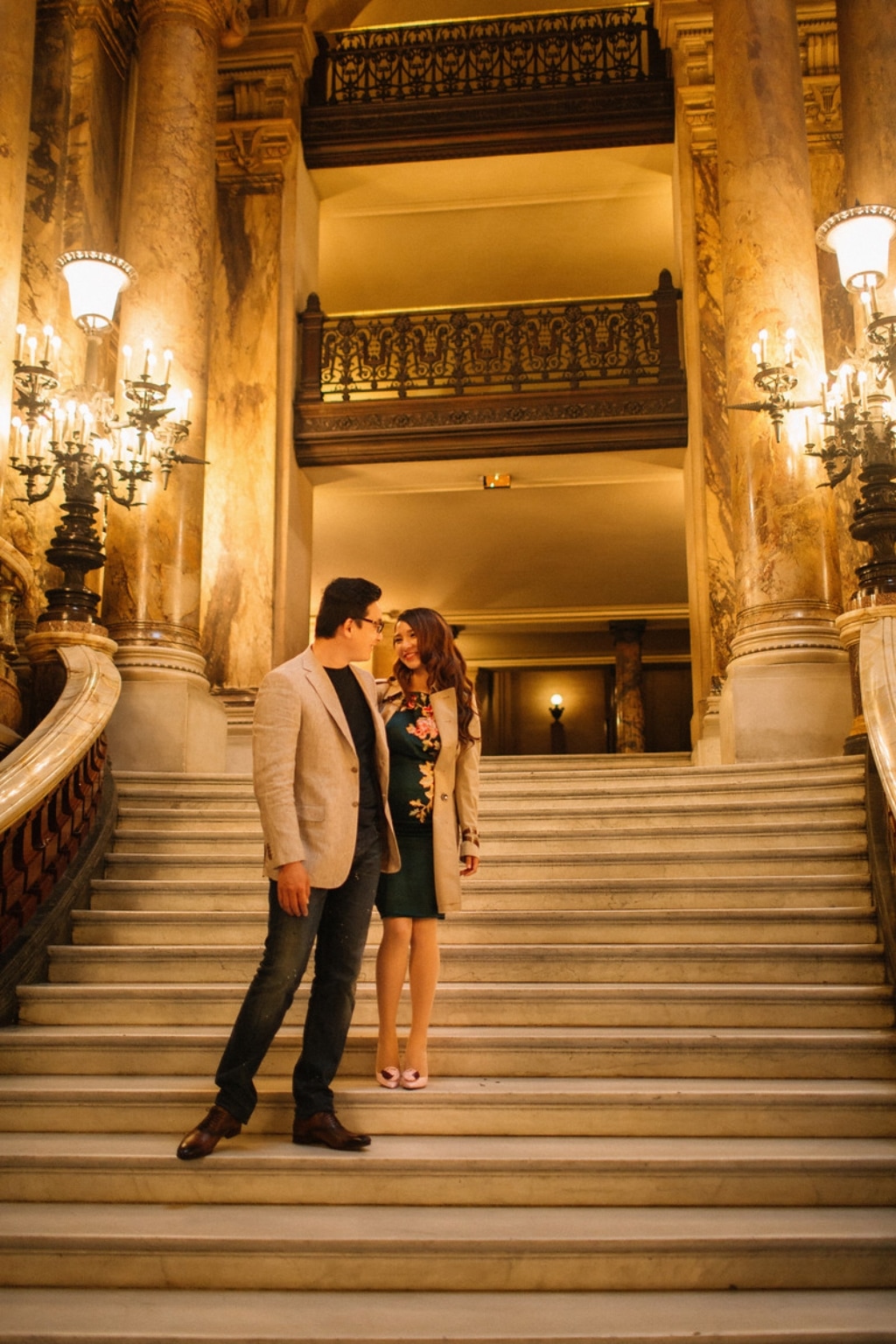 Paris Engagement Photoshoot at Palais Garnier, Galerie Vivienne and Palais Royal by Vin on OneThreeOneFour 7
