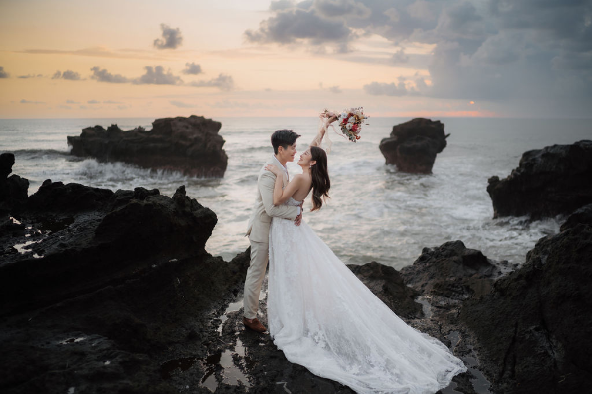 Bali Prewedding Photoshoot At Lake Tamblingan, Munduk Waterfall And Sunset At Mengening Beach by Cahya on OneThreeOneFour 43