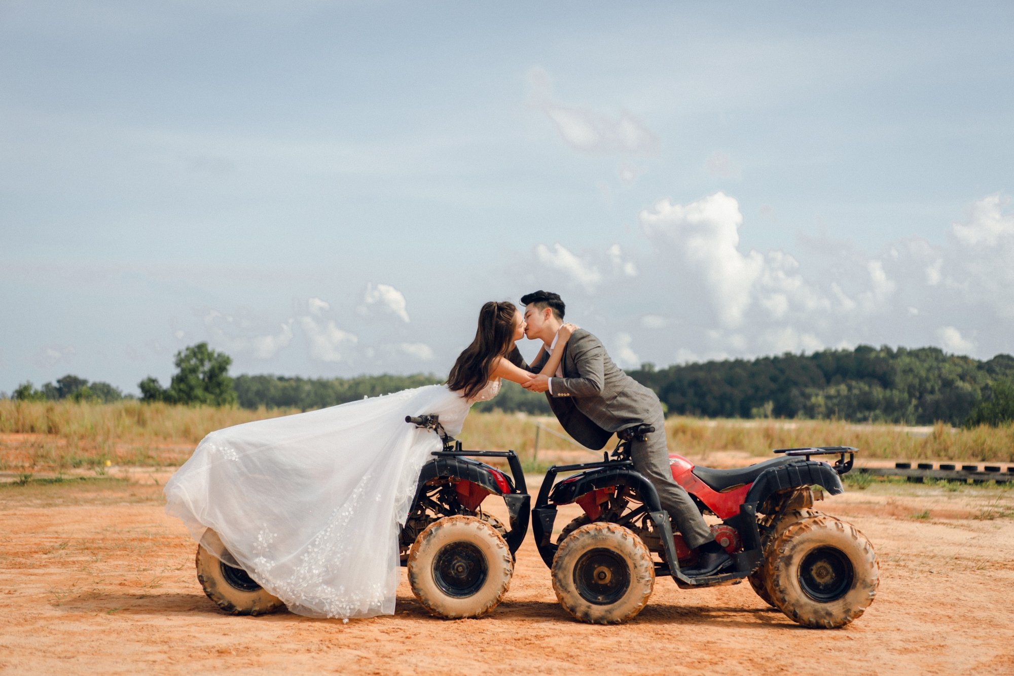 Bintan Pre-Wedding Photoshoot: Xiao Qian & Xavier's Romantic Shoot at ANMON Resort, Blue Lake, Sand Dunes & ATV Adventure by HS on OneThreeOneFour 55