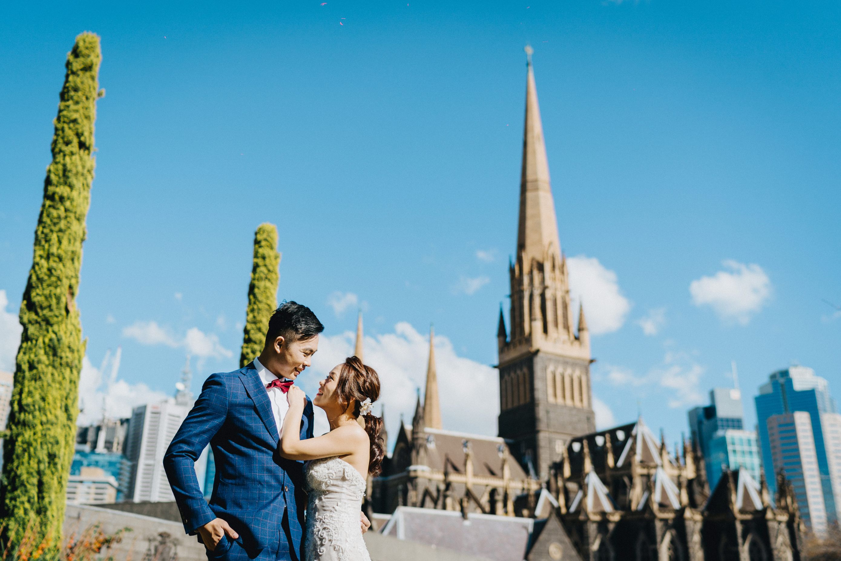 F&J: Melbourne Pre-wedding Photoshoot at St Patrick's Cathedral and Yarra River by Felix on OneThreeOneFour 1