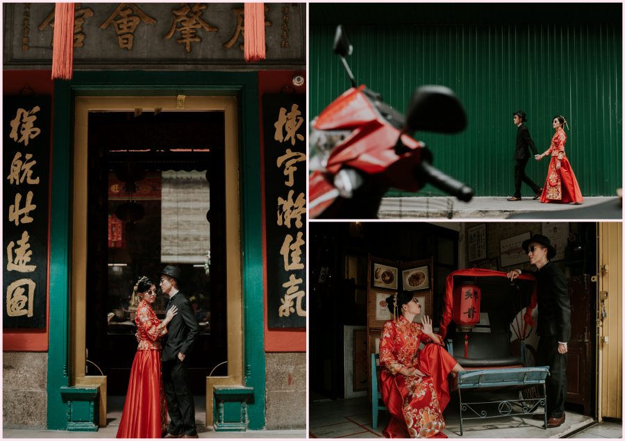 Retro Oriental Pre Wedding Photoshoot In Kuala Lumpur Petaling Street by Yan on OneThreeOneFour 14