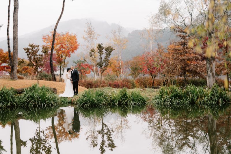 J&R Korea Outdoor Pre-wedding Photoshoot In Nami Island by Jungyeol on OneThreeOneFour 9