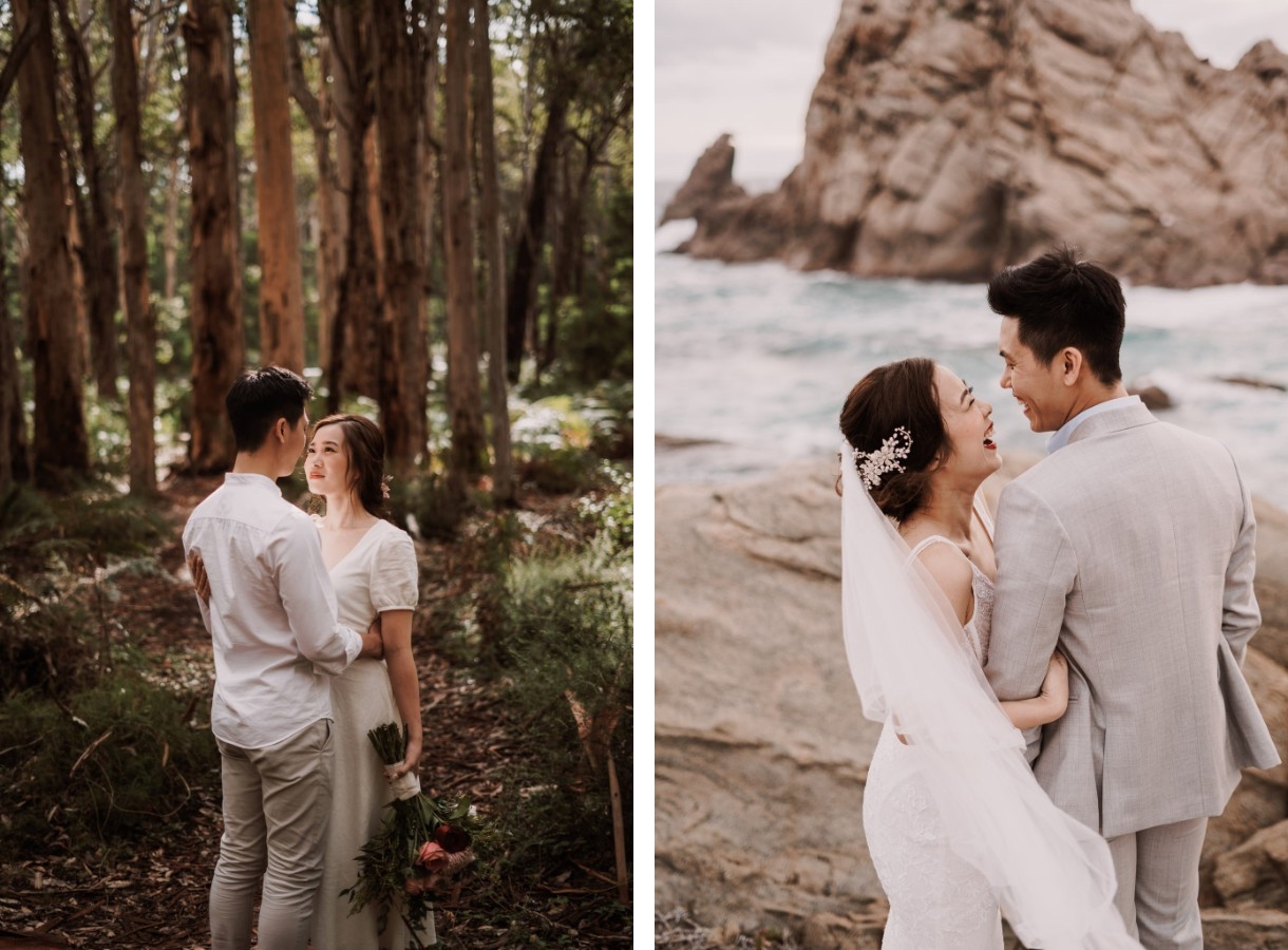 C&S: Perth pre-wedding overlooking a valley, with whimsical forest and lake scene by Jimmy on OneThreeOneFour 19