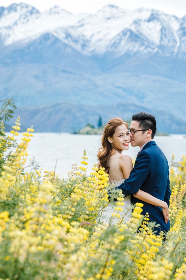 R&M: New Zealand Summer Pre-wedding Photoshoot with Yellow Lupins by Fei on OneThreeOneFour 1