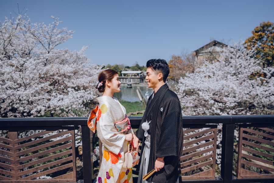 在京都和奈良的盛開之愛：一同迎接櫻花盛放的春季婚紗照拍攝 by Kinosaki on OneThreeOneFour 6