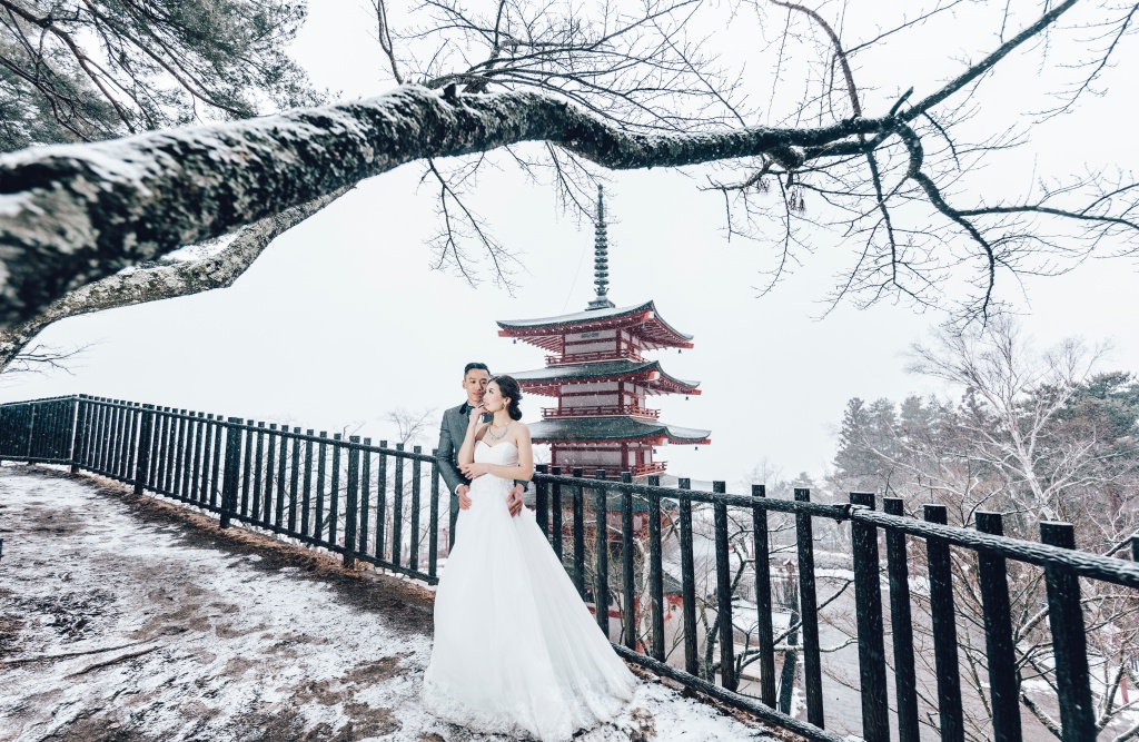 I&V: Japan Tokyo Pre-Wedding And Kimono Photoshoot At Traditional Village And Pagoda During Winter  by Lenham  on OneThreeOneFour 18