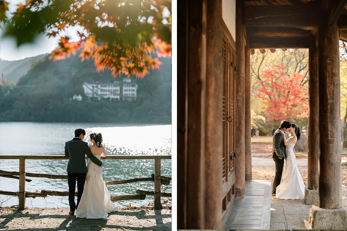 Korea Nami Island Romantic Autumn Pre-Wedding Photoshoot by Jungyeol on OneThreeOneFour 22