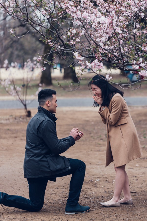 V&A: Cherry Blossom Proposal Photoshoot in Tokyo by Lenham on OneThreeOneFour 0