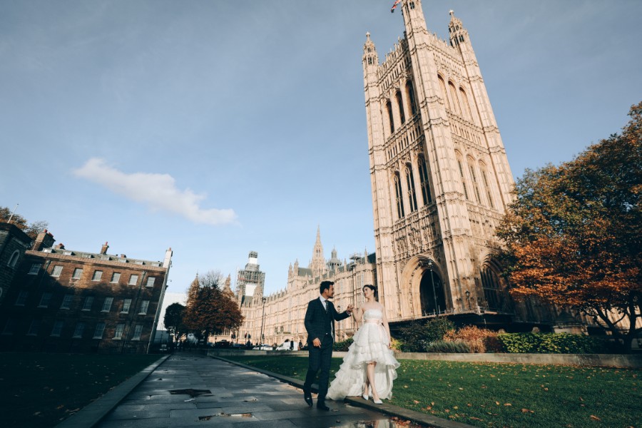London Pre-Wedding Photoshoot At Big Ben, Millennium Bridge, Tower Bridge, Palace of Westminister and St.Paul Cathedral  by Dom on OneThreeOneFour 22