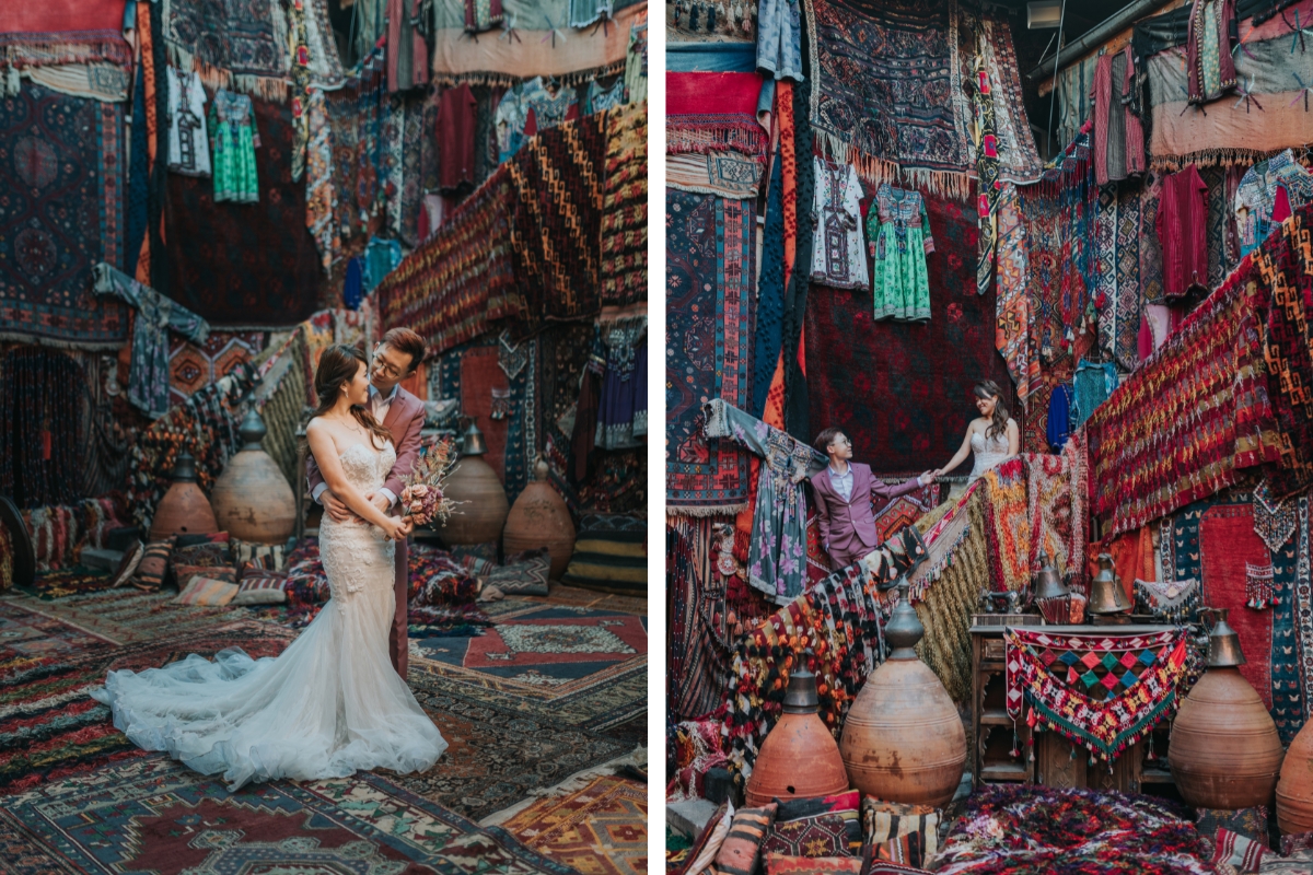 Cappadocia Pre-Wedding Photoshoot Salt Lake Carpet Shop Hot Air Balloons  by Aric on OneThreeOneFour 10