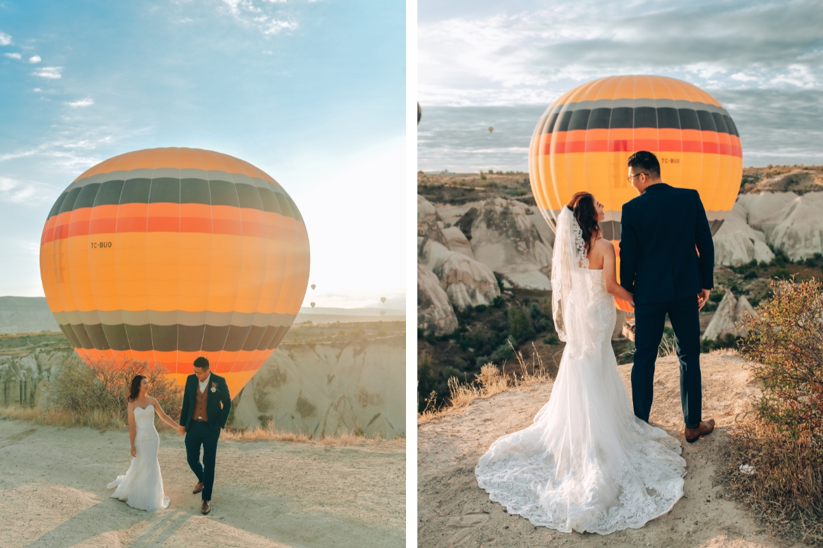 Cappadocia Pre-Wedding Photoshoot Hot Air Balloons Carpet Shop Rose Valley Fairy Chimneys by Aric on OneThreeOneFour 7