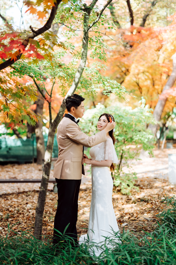 V&E Korea Autumn Pre-Wedding at Seoul Forest Park, Kyung Hee University and Namsangol Hanok Village by Jungyeol on OneThreeOneFour 17