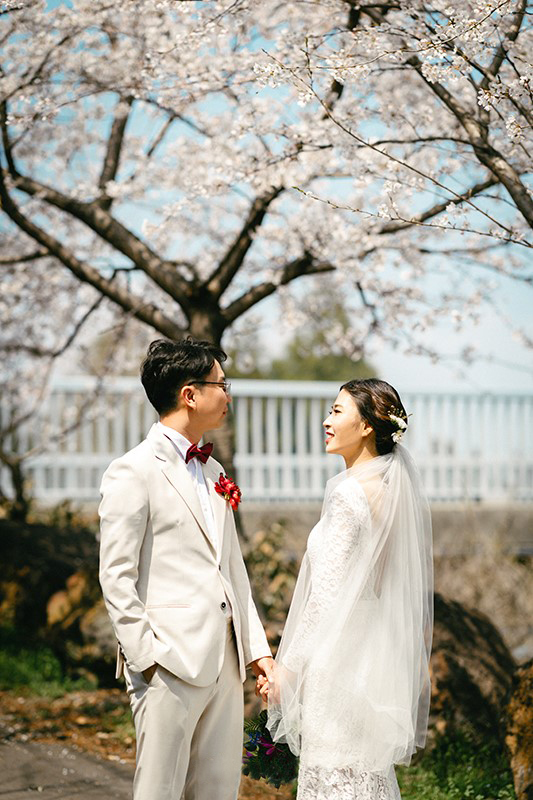 Korea Jeju Island Pre-Wedding Photoshoot During Spring by Gamsung on OneThreeOneFour 16