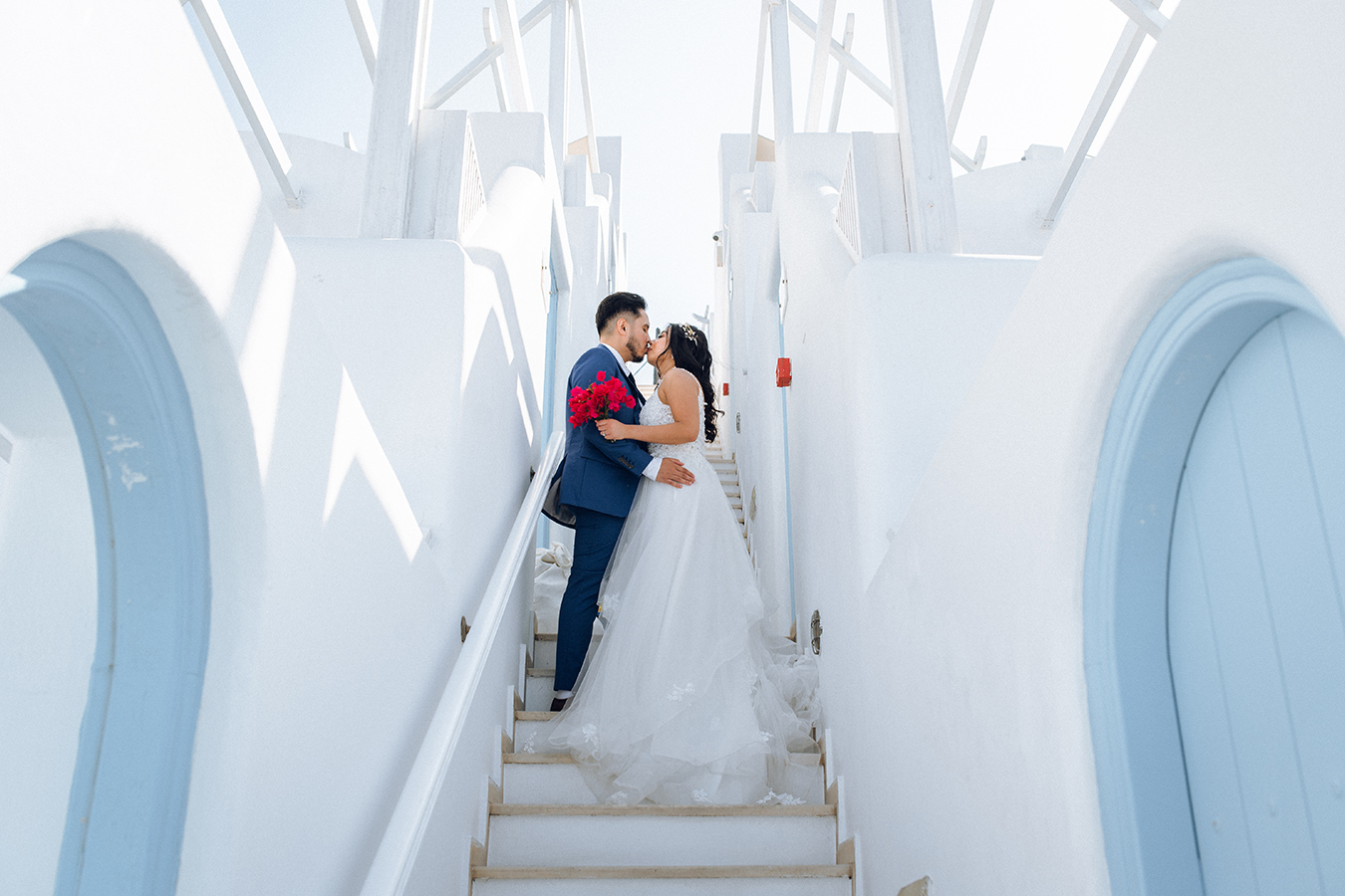 Dreamy & Romantic Santorini Pre-Wedding Photoshoot by Christina on OneThreeOneFour 21