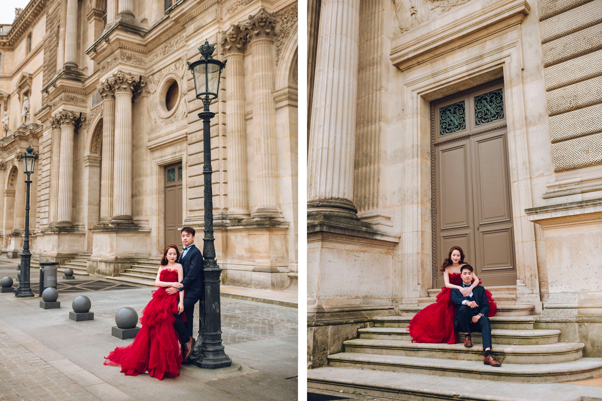 Eternal Love in Paris: Pre-Wedding Photoshoot for Hong Kong Couple | Eiffel Tower, Trocadero, Café, Louvre, Alexandre III Bridge by Arnel on OneThreeOneFour 18