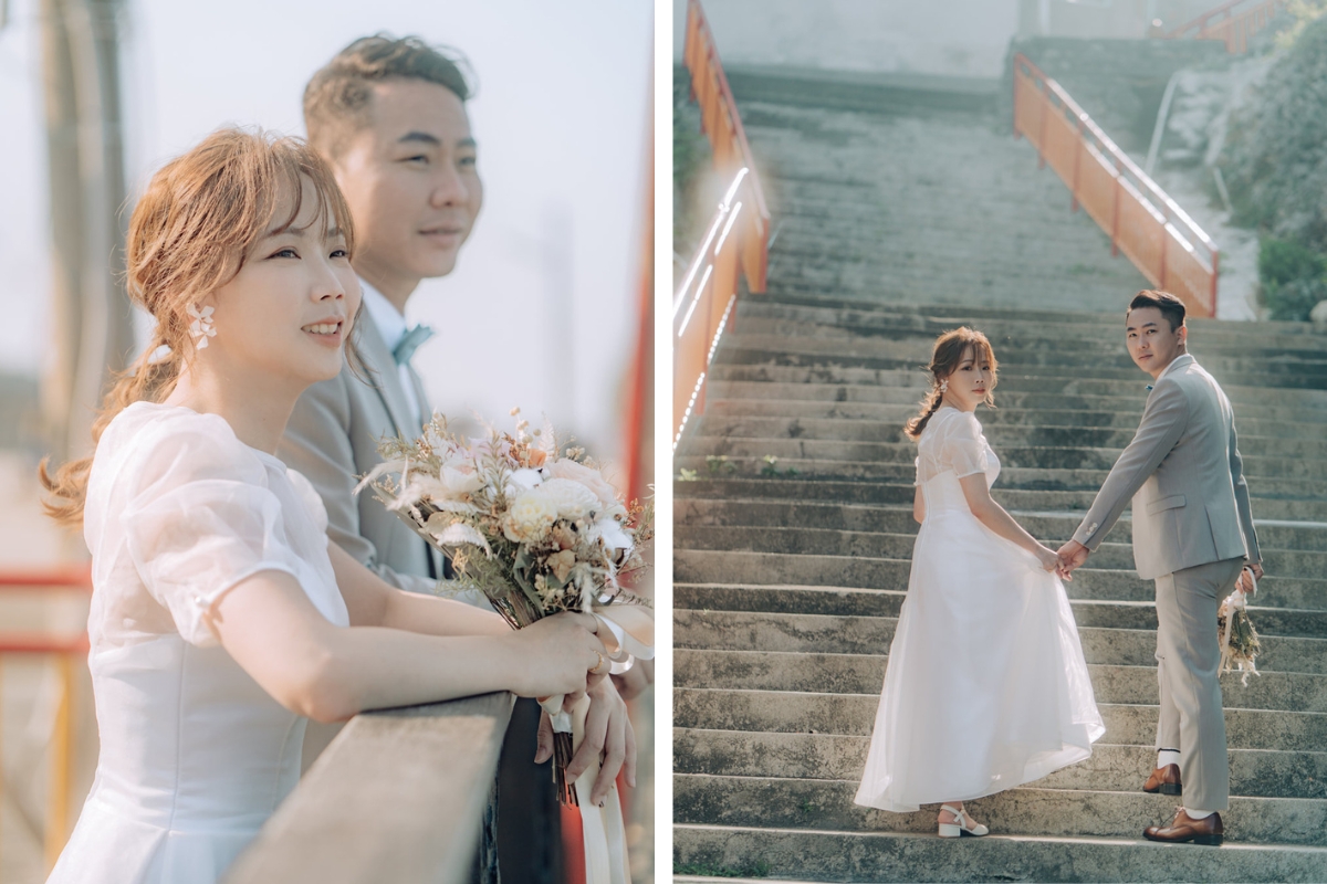 Taiwan Pre-Wedding Photoshoot Ferry Ride Pier Old Town Sea Beach by  on OneThreeOneFour 31