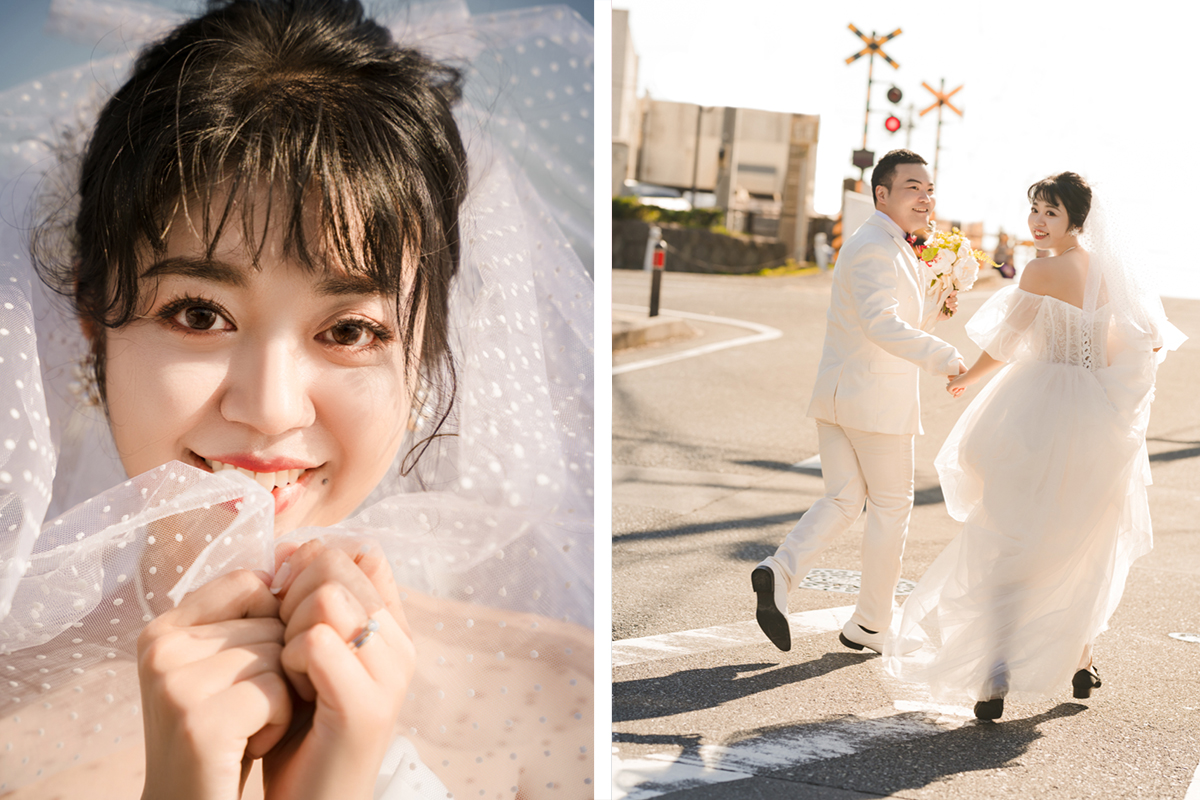 Japan Tokyo Beach Romantic Pre-Weddng Photoshoot by Yu on OneThreeOneFour 7