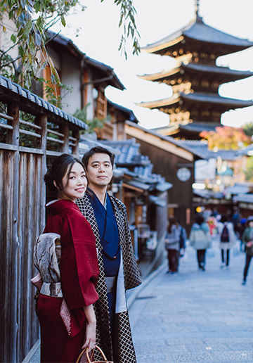 Japan Kyoto Kimono Photoshoot At Gion District 