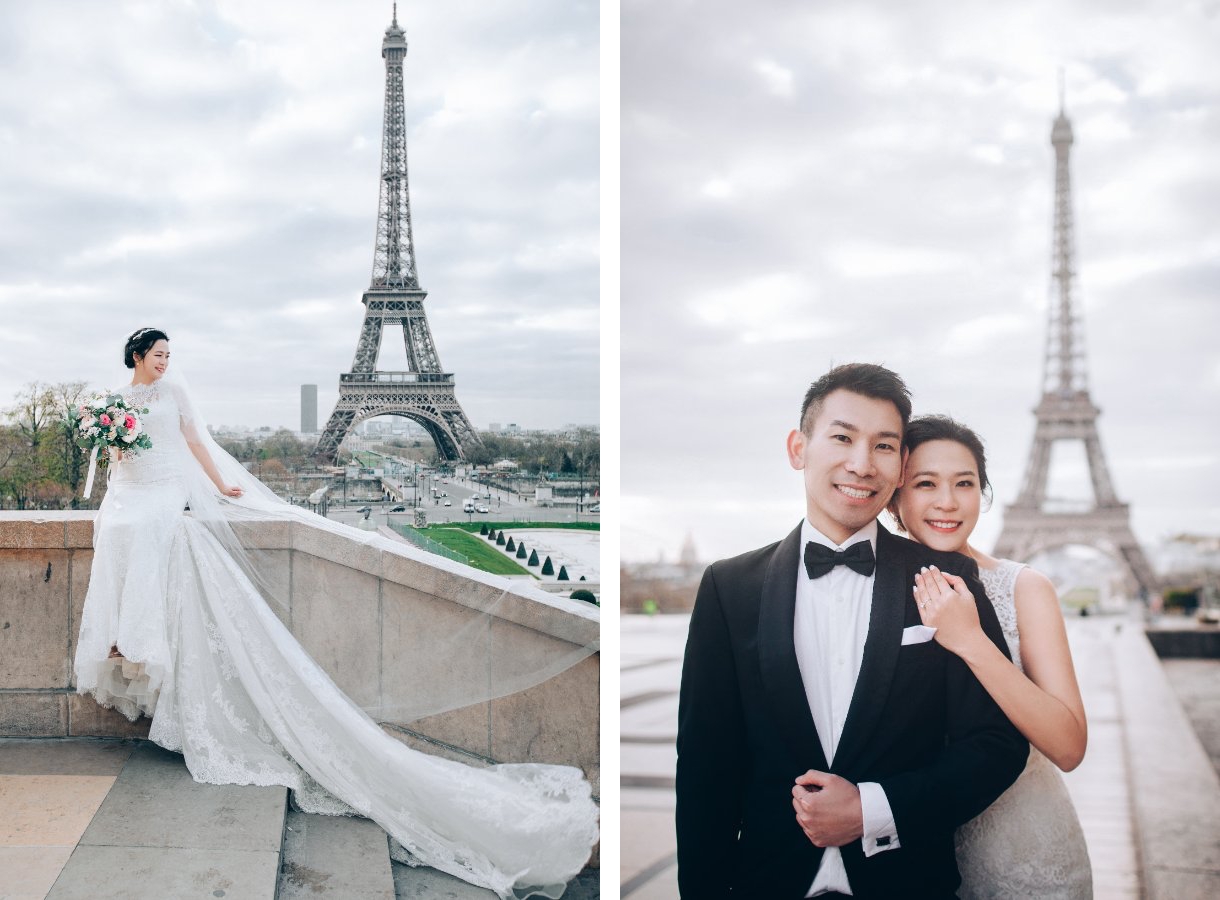 J&A: US Couple's Paris Day to Night Pre-wedding Photoshoot by Yao on OneThreeOneFour 4