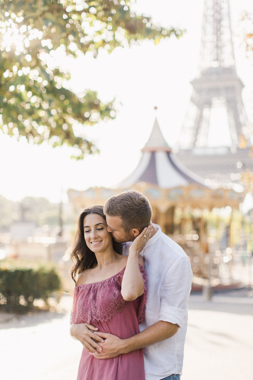 Engagement Photos in Paris' Trocadero With a Stunning View of Eiffel Tower by Celine on OneThreeOneFour 22
