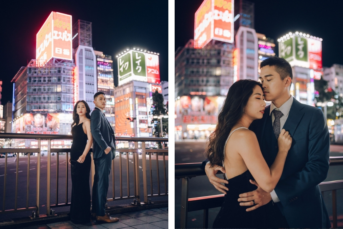 Tokyo Pre-Wedding Photoshoot with Chureito Pagoda, Lake Kawaguchiko, and Shinjuku by Dahe on OneThreeOneFour 33