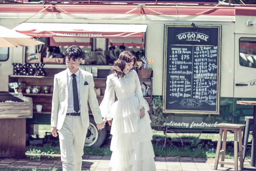 Taiwan Casual Unorthodox Modern Prewedding Photoshoot near Food Truck and Fields by Doukou on OneThreeOneFour 1