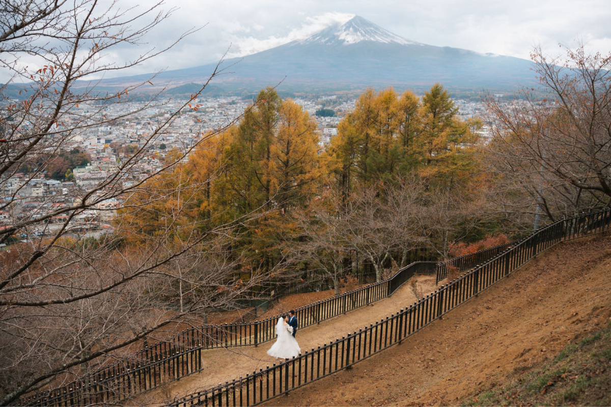 新加坡夫妻在東京進行和服婚紗拍攝 - 忠犬塔、芝公園和河口湖 by Cui Cui on OneThreeOneFour 9