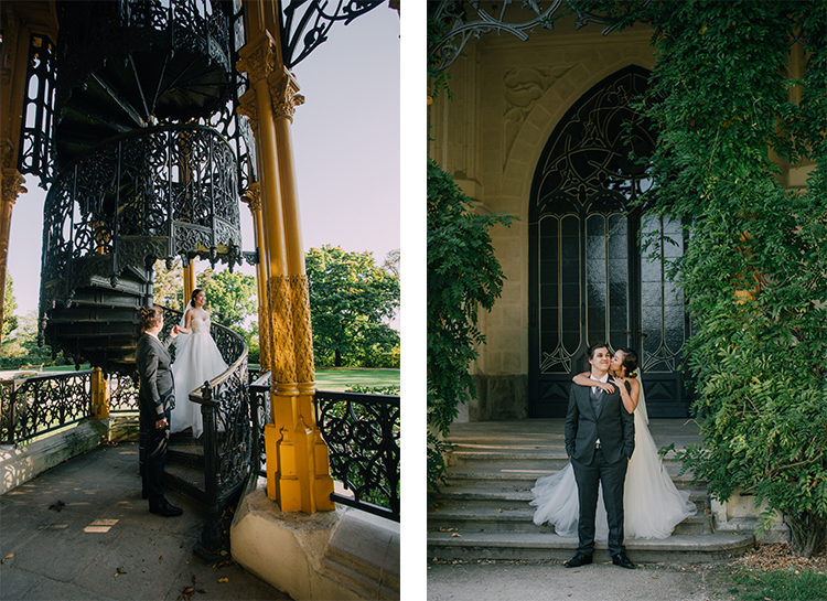 prague wedding photoshoot Hluboká Castle