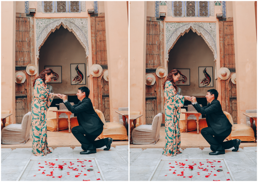 Morocco Surprise Proposal And Casual Couple Photoshoot At Agafay Desert by AW on OneThreeOneFour 0