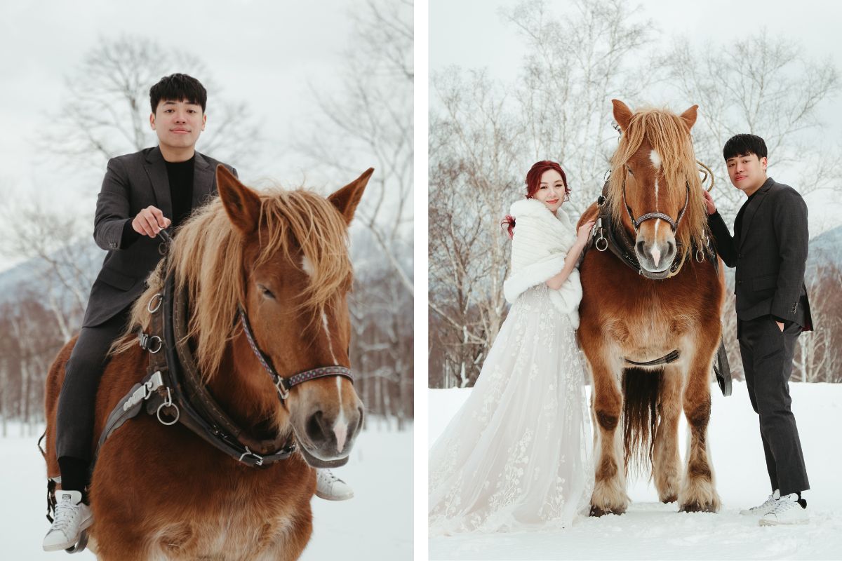 Hokkaido Winter Photoshoot Hirafu Village Lake Toya Niseko Horse Hilton Niseko Village by Kuma on OneThreeOneFour 9