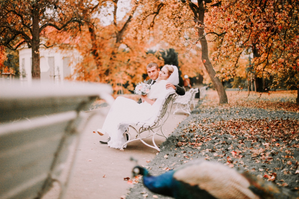 Prague Wedding Photoshoot in Autumn At Old Town Square, Charles Bridge And Astronomical Clock by Vickie  on OneThreeOneFour 2