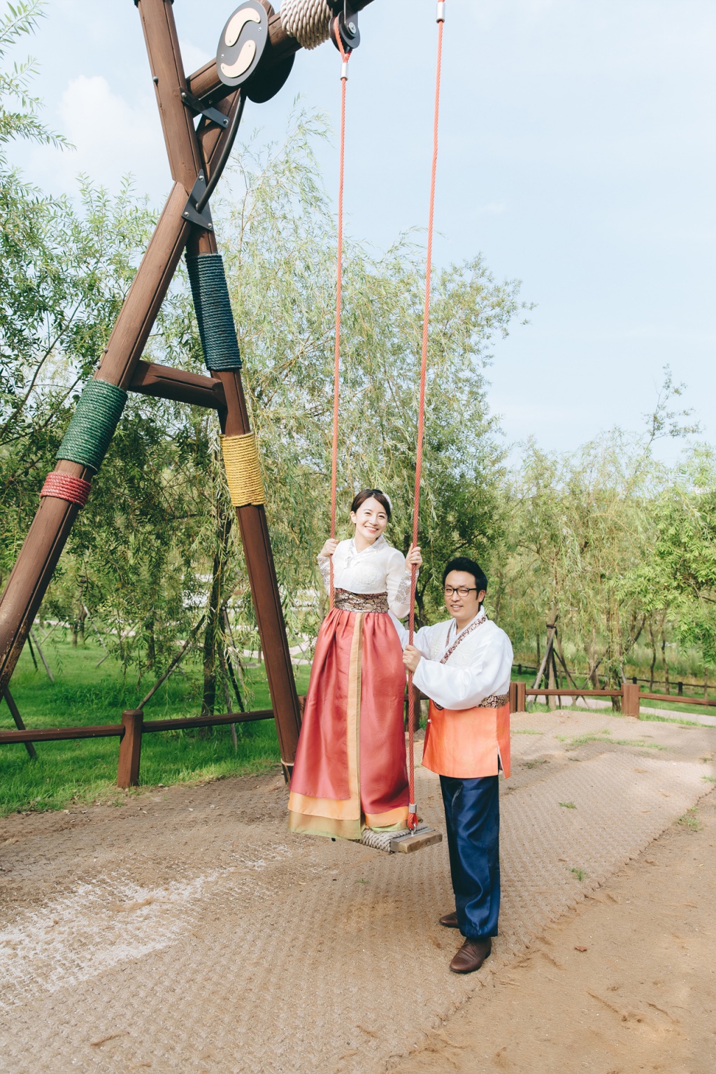 Traditional Hanbok Couple Shoot At Dream Forest, Korea by Jungyeol on OneThreeOneFour 9