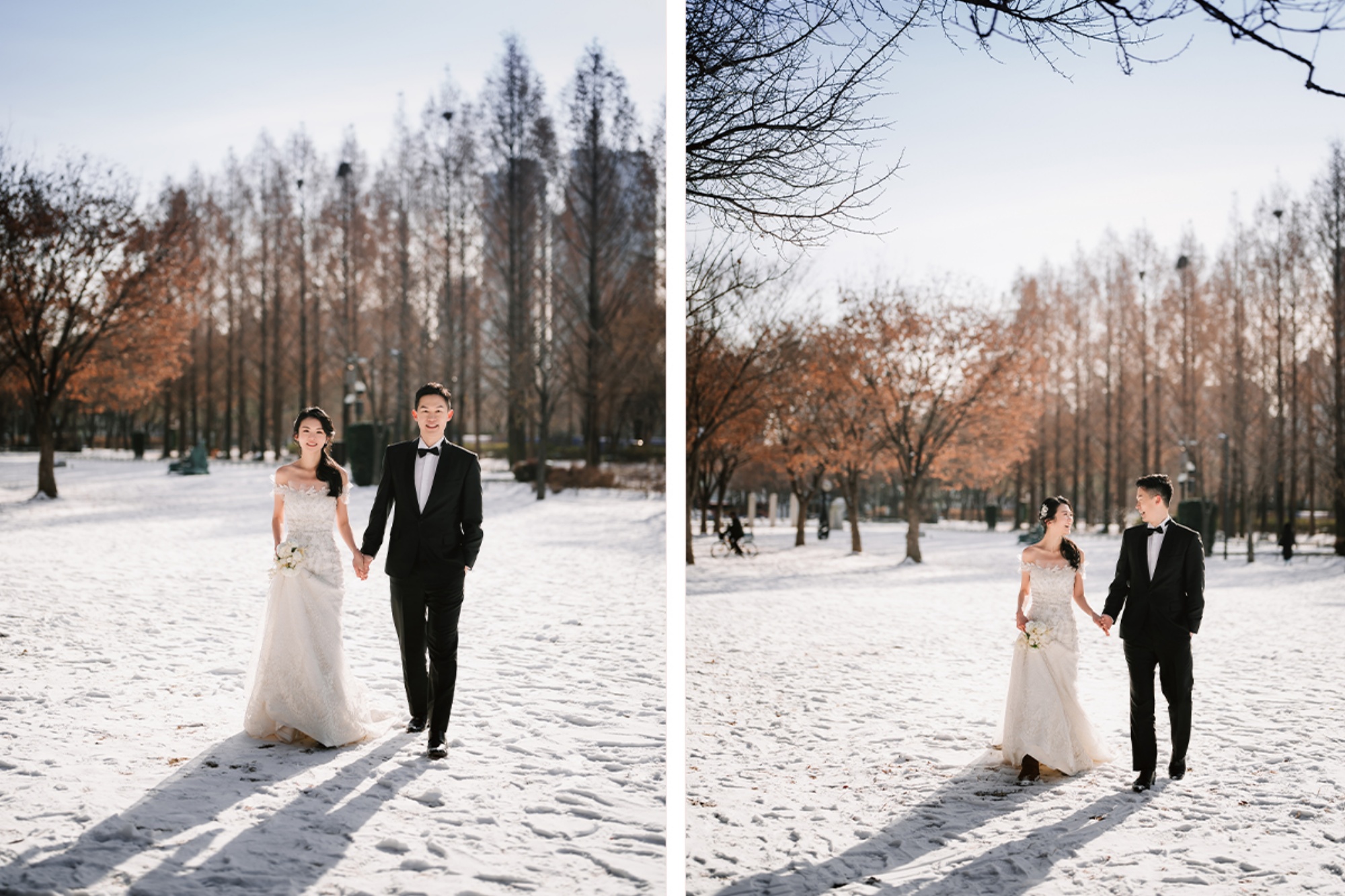 Whispers of Love in Seoul's Winter Wonderland: Snowy Pre-Wedding Extravaganza by Jungyeol on OneThreeOneFour 7