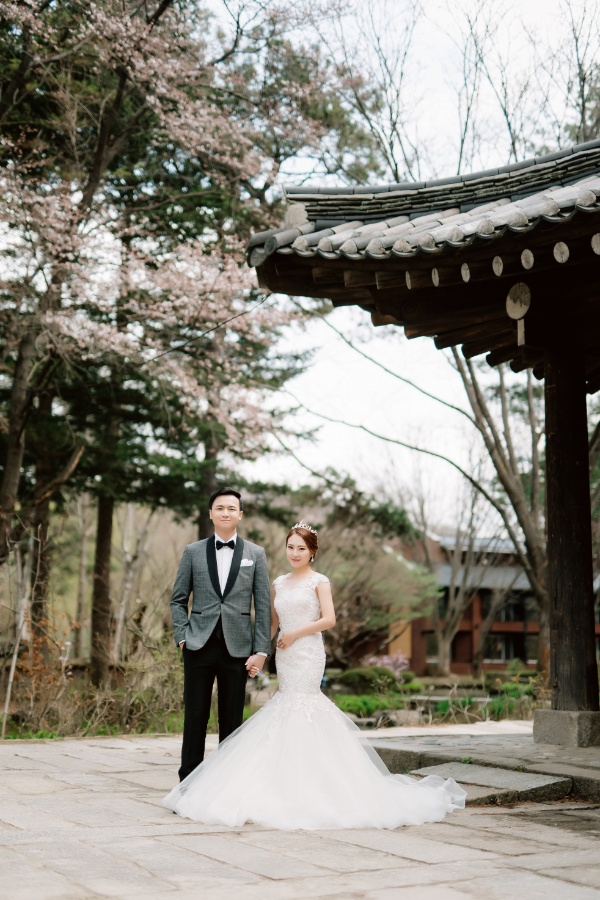 C&J: Korea Spring Pre-wedding Photoshoot with Hanbok at Namsangol Hanok Village and Nami Island by Jungyeol on OneThreeOneFour 25