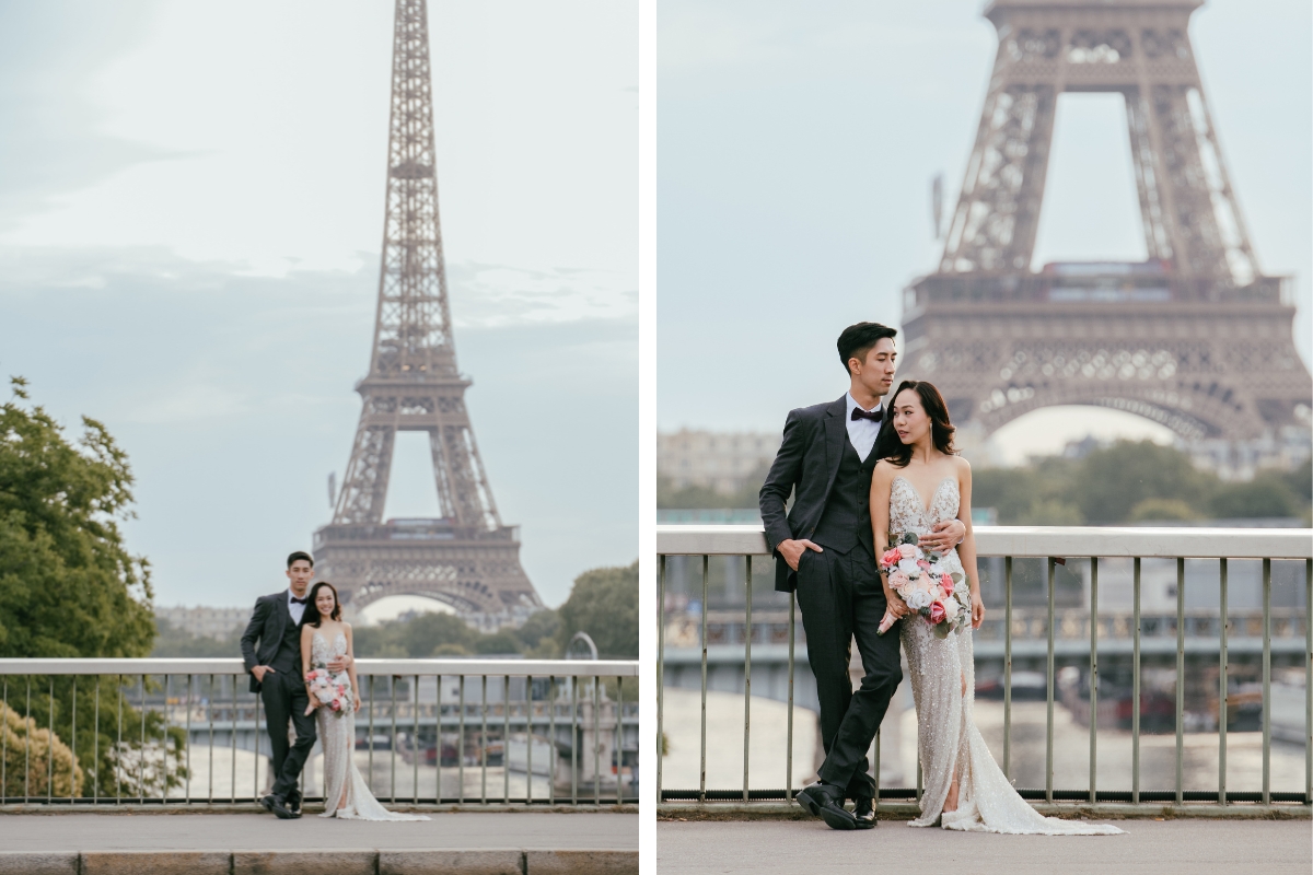 Paris Pre-wedding photoshoot Luxembourg Garden Palais-Royal Eiffel Tower Cafe Saint Honoré Wall of Love by Arnel on OneThreeOneFour 15