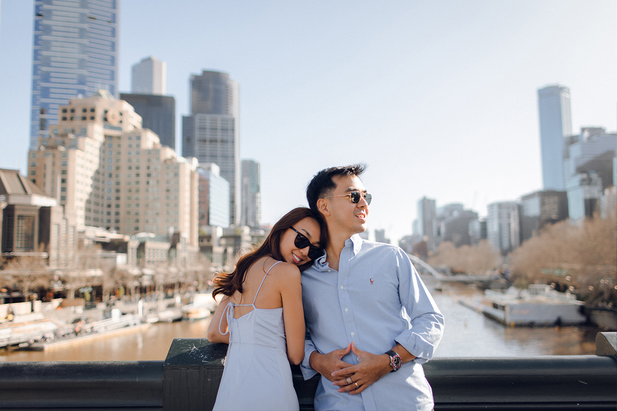 Melbourne Pre-wedding Photoshoot at St Patrick's Cathedral, Flinders Street Railway Station & Carlton Gardens by Freddie on OneThreeOneFour 12