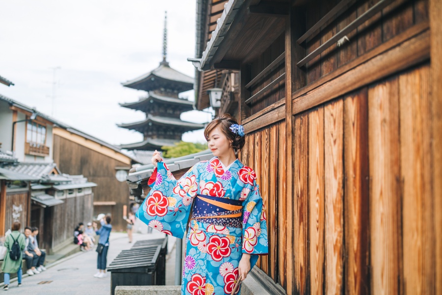 日本京都東山區，法觀寺八坂塔 和服拍攝 by Shu Hao on OneThreeOneFour 27