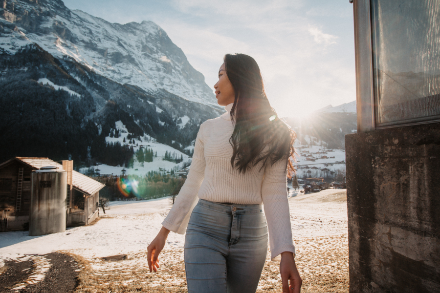 Casual shoot on snowy mountain in Grindelwald by Tamara on OneThreeOneFour 4