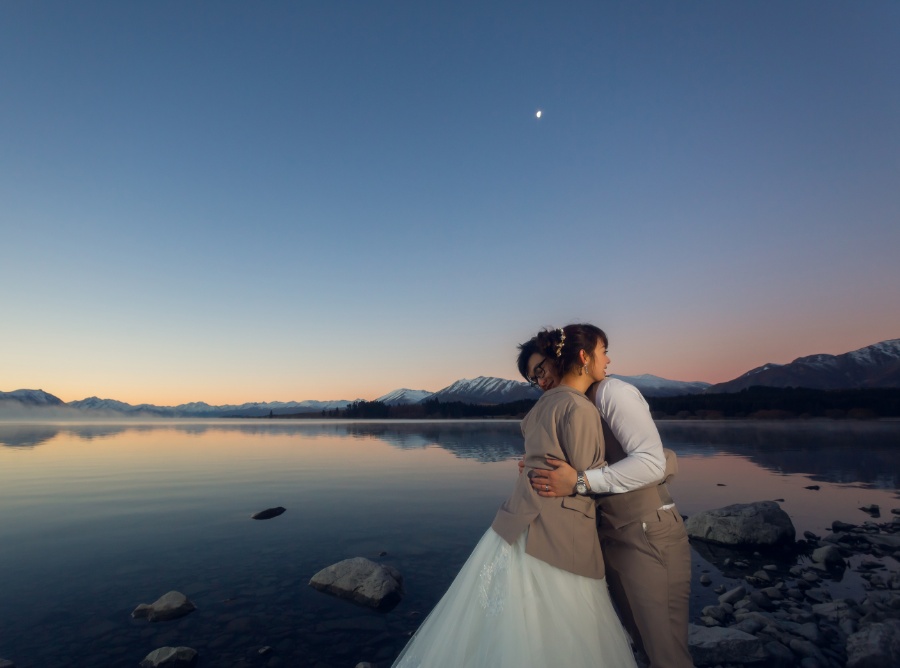 紐西蘭婚紗拍攝 - 蒂卡波湖與銀河 by Xing on OneThreeOneFour 17