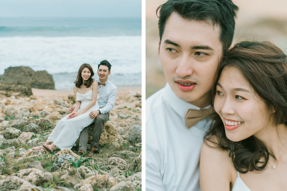 Taiwan Pre-Wedding Photoshoot Cafe Pier Lighthouse Countryside Street Beach by  on OneThreeOneFour 49