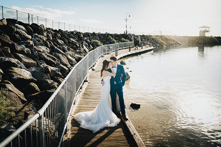 Australia Pre-Wedding at Beach During Sunset