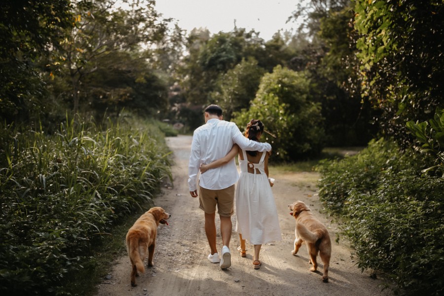 E & M Singapore - Singapore Outdoor Pre-Wedding Lower Pierce Reservoir with Adorable Pets Dogs by Chan on OneThreeOneFour 13