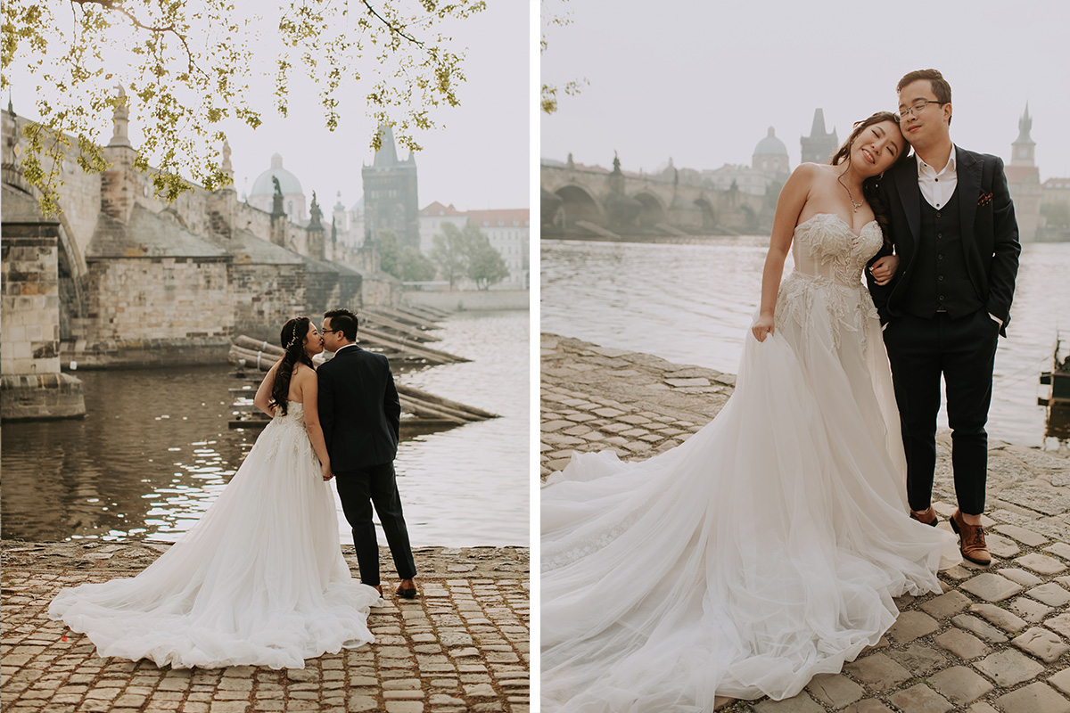 Prague Pre-Wedding Photoshoot with Astronomical Clock, Old Town Square & Charles Bridge by Nika on OneThreeOneFour 14