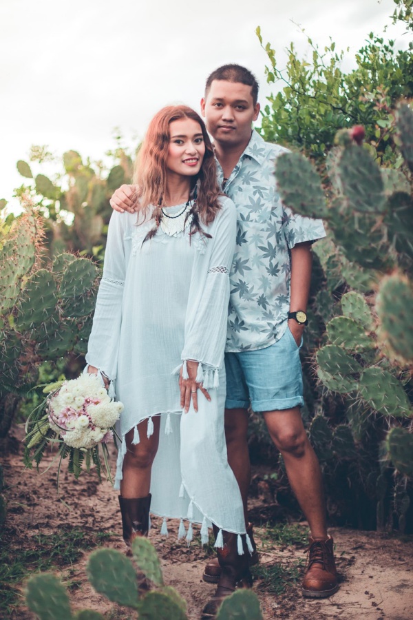 Thailand Bangkok Casual Couple Photoshoot At Cactus Forest  by Por  on OneThreeOneFour 10