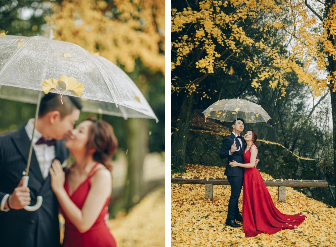 V&H: Kyoto Autumn Pre-wedding Photoshoot at Nara Park and Railway Tracks by Kinosaki on OneThreeOneFour 5