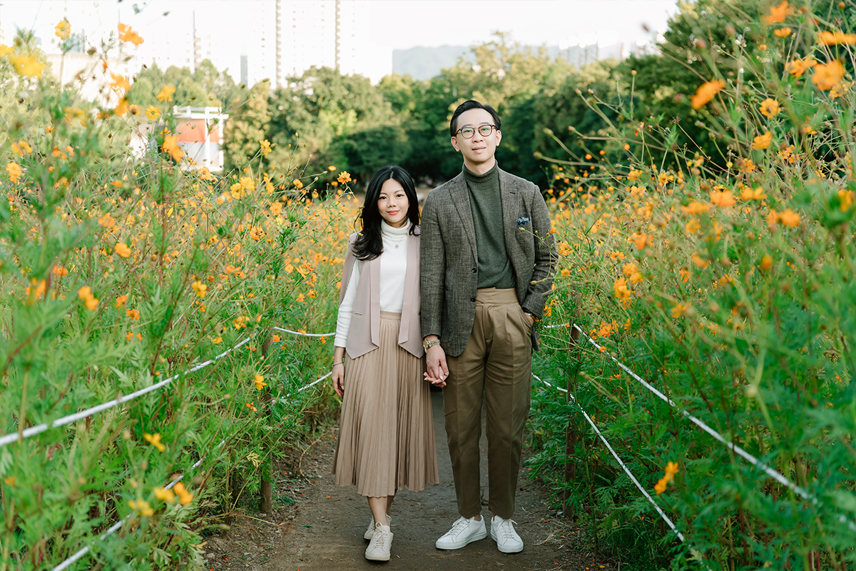 Autumn Date Snap Couple Photoshoot with Flower Fields at Haneul Park by Jungyeol on OneThreeOneFour 3