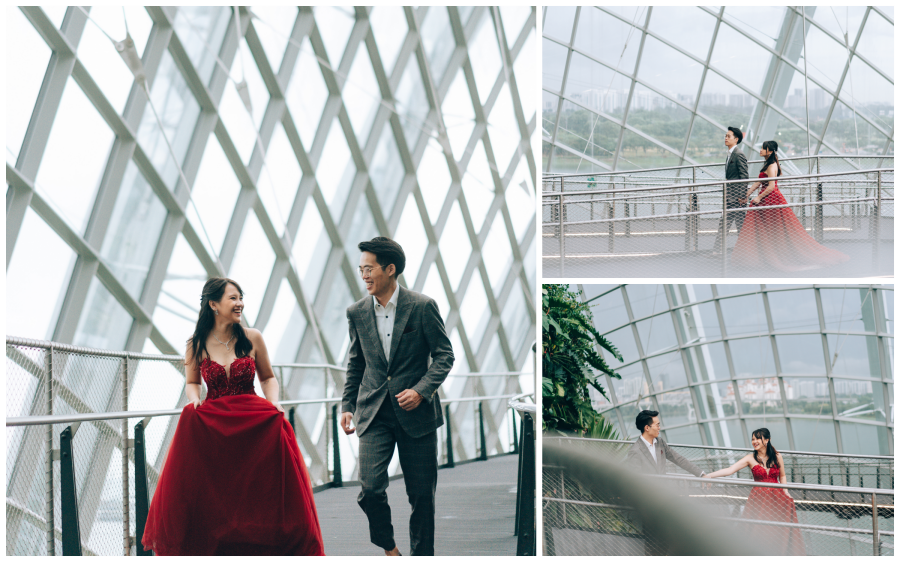 Singapore Pre-Wedding Photoshoot With Couple And Their Dogs At Bishan Park And Night Shoot At MBS by Michael on OneThreeOneFour 14