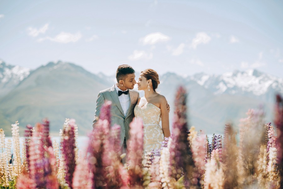 New Zealand Spring Arrowtown Lupins Prewedding Photoshoot  by Mike on OneThreeOneFour 5